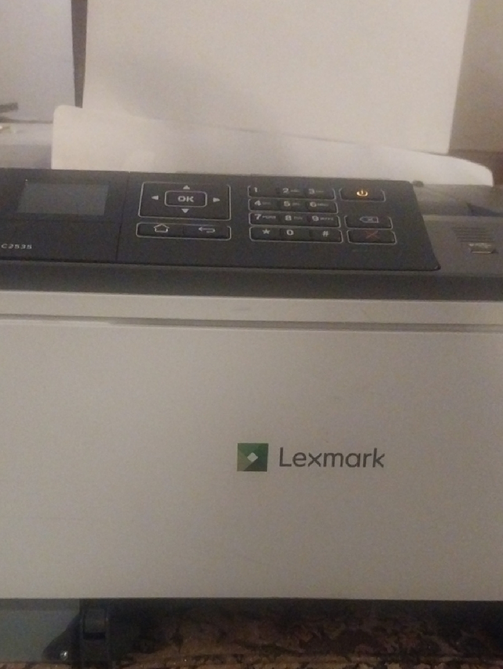 White and Black Laser Printer - Compact Office Printer